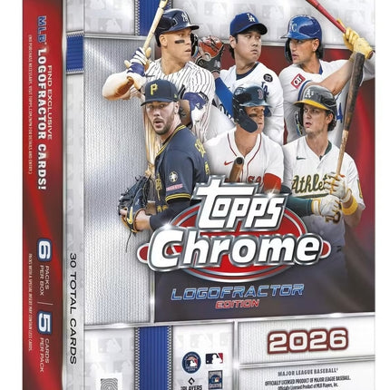 2x 2026 Topps Chrome Hobby / 1x 2026 Logofractor MLB / 1x UW Fanatics 2026 Authentic Autographed Baseball Jerseys Vol 1 PYT BREAK