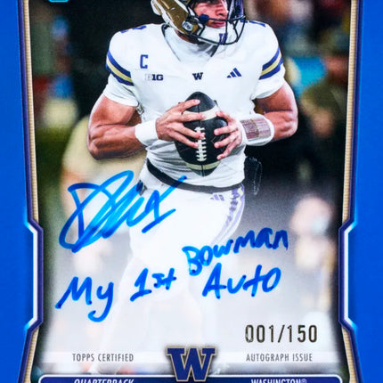2026 BOWMAN FOOTBALL JUMBO FULL CASE PYT BREAK #1 RELEASE DAY 09/30/2026