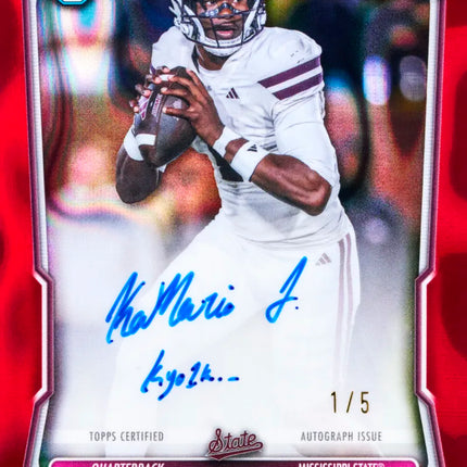 2026 BOWMAN FOOTBALL JUMBO FULL CASE PYT BREAK #1 RELEASE DAY 09/30/2026