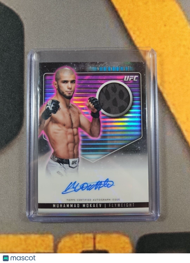 2024 Muhammad Mokaev Topps Midnight UFC Relic Patch Auto