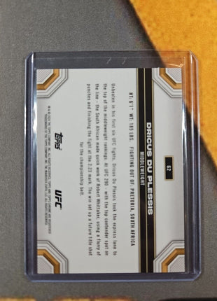 2024 Dricus Du Plessis Topps Chrome UFC Purple Refractor #62