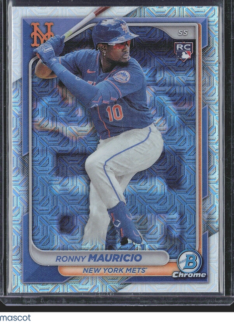 2024 Bowman Chrome Mojo Ronny Mauricio #13 mets