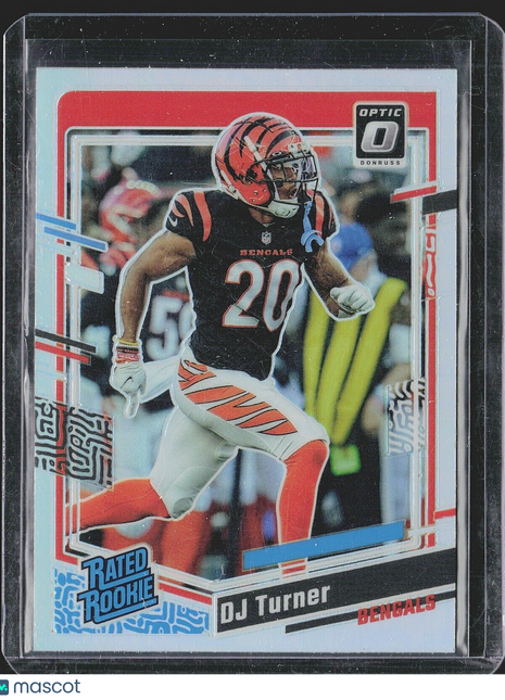 2023 Donruss Optic Holo DJ Turner #220 Rated Rookie Bengals