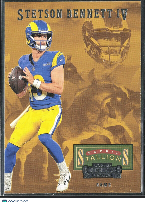 2023 Panini Contenders Stetson Bennett #8 Rookie Stallions