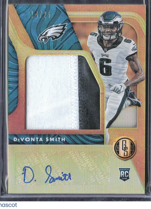 2021 Gold Standard Devonta Smith Rc Patch Auto  RpA Jumbo /25 Eagles