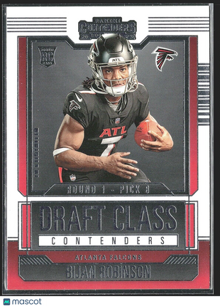 2023 Panini Contenders Bijan Robinson ##2 Draft Class Rc