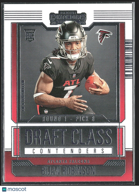 2023 Panini Contenders Bijan Robinson ##2 Draft Class Rc