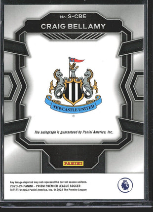 2023-24 Prizm Craig Bellamy #S-CBE Auto Newcatle United