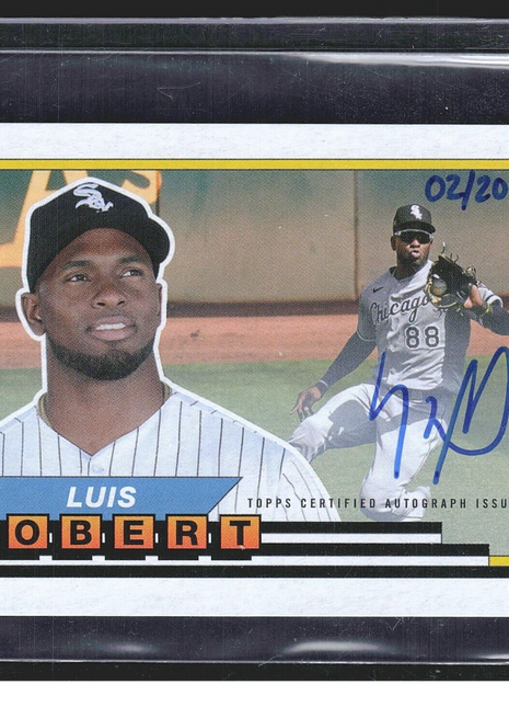2021 Luis Robert Topps Archives Signature Series Mini Auto /20 #tbm-44