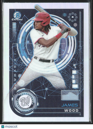 2024 Bowman Chrome A.I James Wood #BAI-17 Nationals