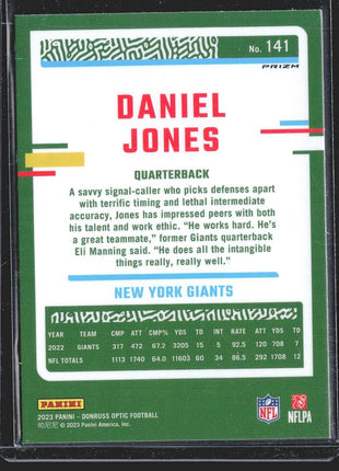 2023 Donruss Optic Holo Daniel Jones #141 Giants