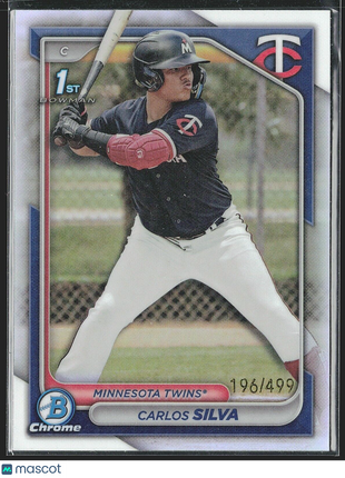 2024 Bowman 1st Refractor Carlos Silva #BCP-120 /499 Twins