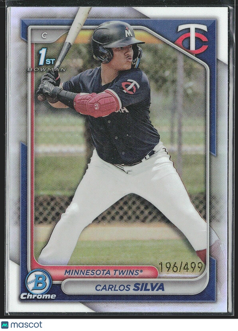 2024 Bowman 1st Refractor Carlos Silva #BCP-120 /499 Twins
