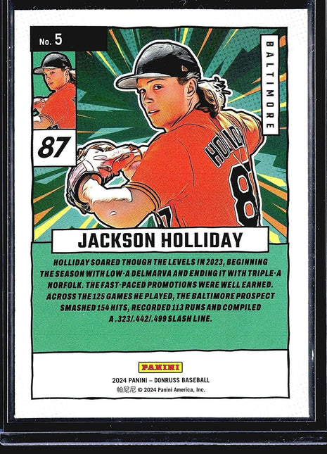 2024 Panini Donruss - Diamond Marvels #5 Jackson Holliday (RC)