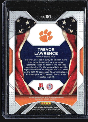 2021 Panini Prizm Draft Picks - All-American #181 Trevor Lawrence (RC)