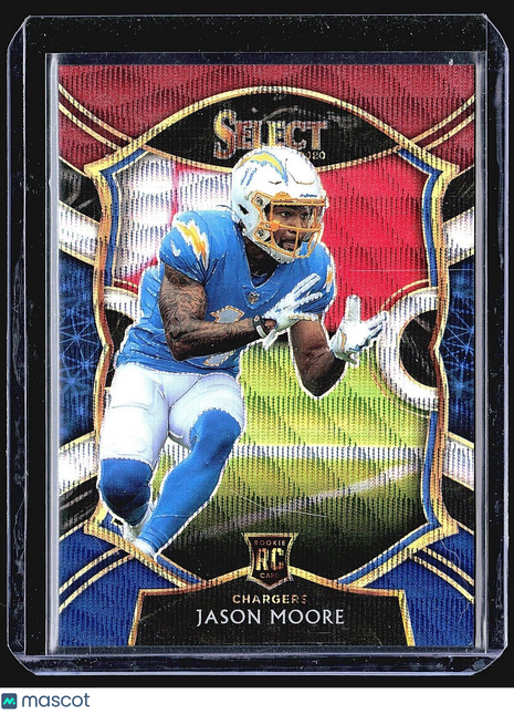 2020 Panini Select - Concourse #78 Jason Moore (RC) /199 Chargers