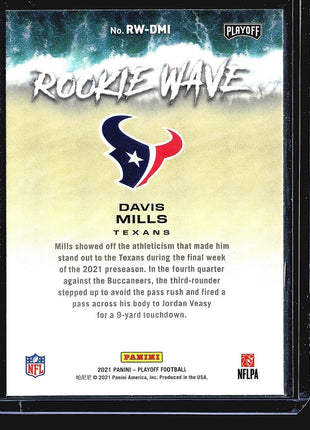 2021 Panini Playoff - Rookie Wave #RW-DMI Davis Mills (RC)