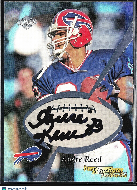 1999 Collector's Edge Andre Reed #NNO Auto Bills HOF