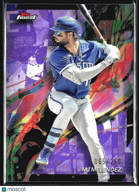 2024 MJ Melendez Topps Finest Purple Refractor /250 #63