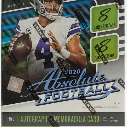2025 TOPPS FINEST NFL HOBBY BOX / 2020 ABSOLUTE MEGA BOX / 2020 ABSOLUTE BLASTER BOX RANDOM TEAM BREAK