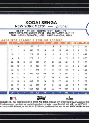 2024 Topps Chrome Team Logo sp Kodai Senga #31