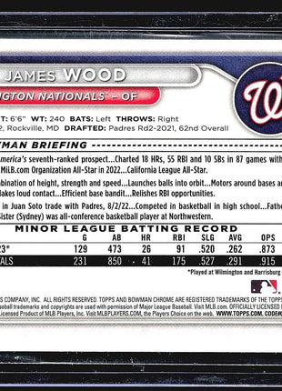 2024 Bowman Chrome Prospects Mojo #BCP-91 James Wood (RC)