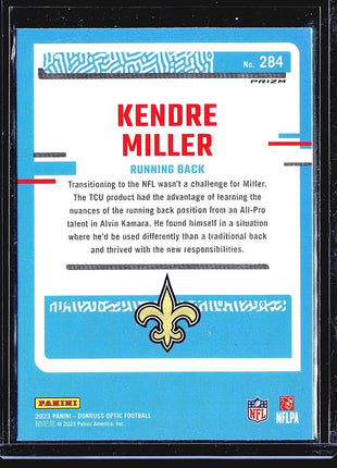2023 Panini Donruss Optic Pink Rated Rookie #284 Kendre Miller (RC)