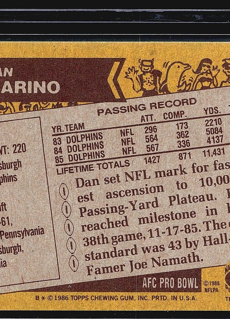 1986 Topps - #45 Dan Marino
