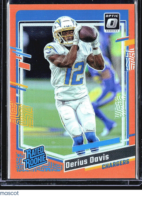 2023 Panini Donruss Optic Orange Rated Rookie #264 Derius Davis (RC) /249