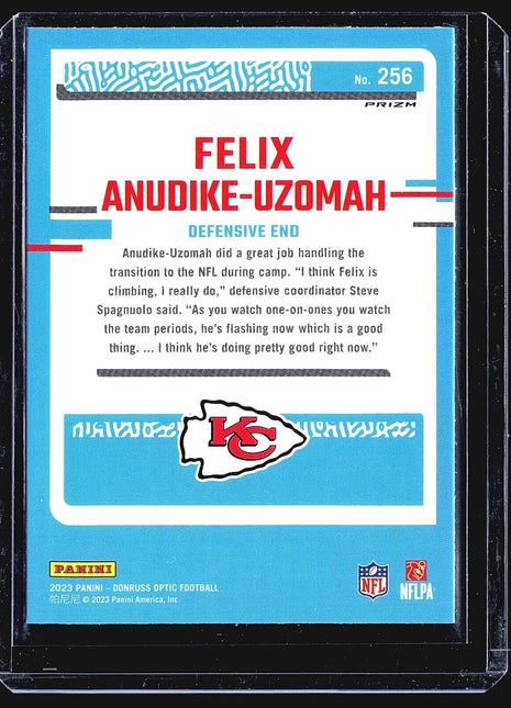 2023 Donruss Optic Green Pulsar Rated Rookie #256 Felix Anudike-Uzomah (RC)