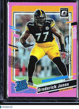 2023 Panini Donruss Optic Pink Rated Rookie #285 Broderick Jones (RC)