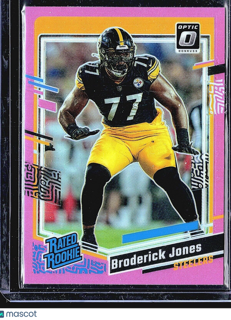 2023 Panini Donruss Optic Pink Rated Rookie #285 Broderick Jones (RC)