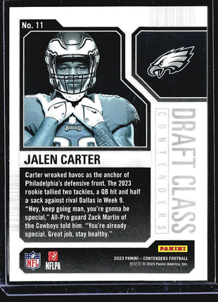 2023 Panini Contenders Bronze Draft Class Contenders #11 Jalen Carter (RC)
