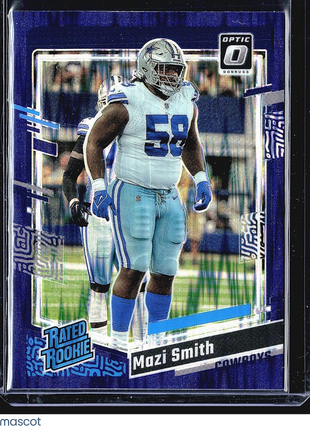 2023 Panini Donruss Optic Purple Shock Rated Rookie #228 Mazi Smith (RC)