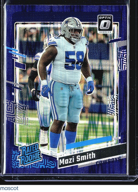 2023 Panini Donruss Optic Purple Shock Rated Rookie #228 Mazi Smith (RC)