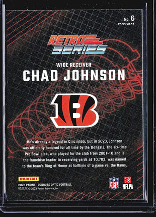 2023 Panini Optic Retro Series Silver Chad Johnson #6