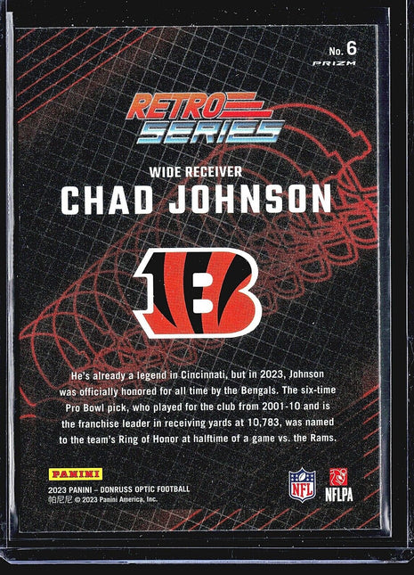 2023 Panini Optic Retro Series Silver Chad Johnson #6