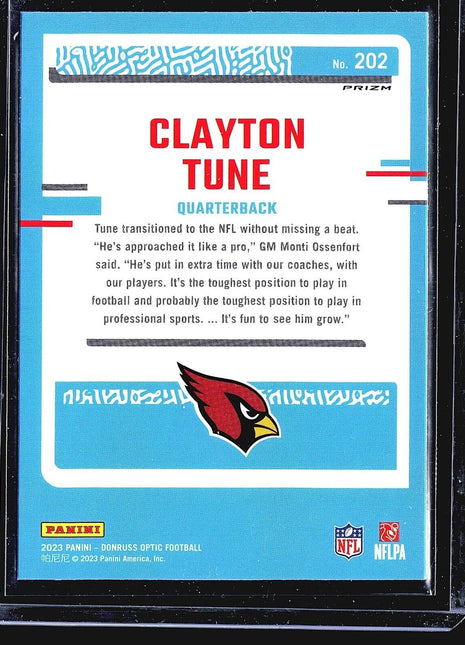 2023 Panini Donruss Optic Green Pulsar- Rated Rookie #202 Clayton Tune (RC)