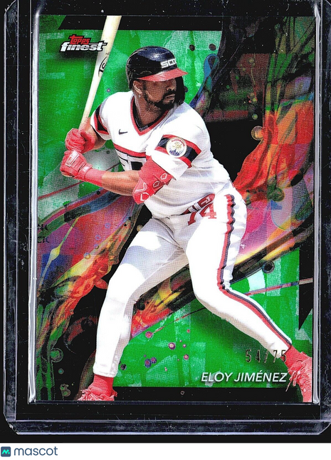 2024 Topps Finest Green Refractor Eloy Jimenez /75 #75