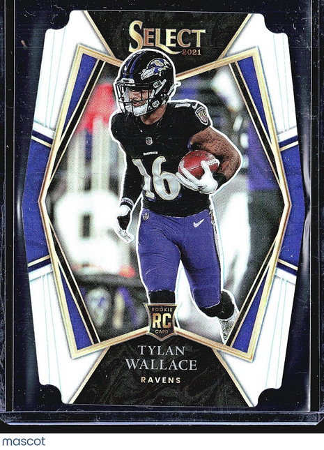 2021 Panini Select - Premier Level Silver Prizm Die-Cut #178 Tylan Wallace (RC)