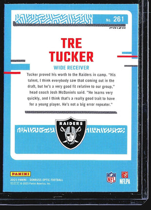 2023 Panini Donruss Optic Blue Scope Rated Rookie #261 Tre Tucker (RC)