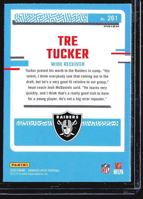2023 Panini Donruss Optic Blue Scope Rated Rookie #261 Tre Tucker (RC)