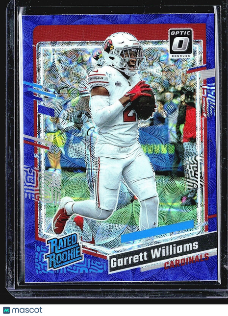 2023 Panini Donruss Optic Blue Scope Rated Rookie #203 Garrett Williams (RC)
