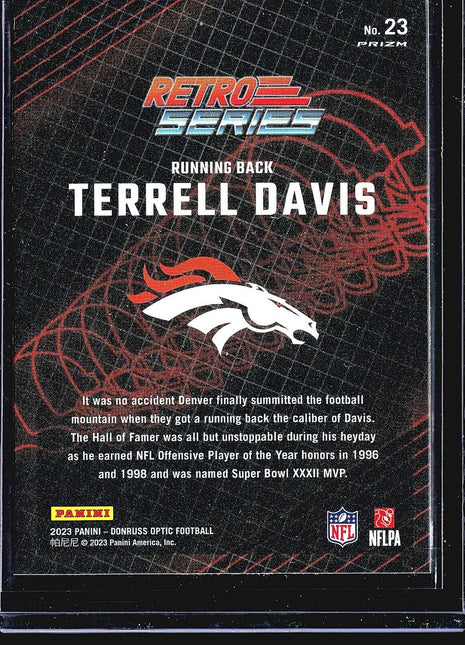 2023 Panini Optic Retro Series Silver Terrell Davis #23