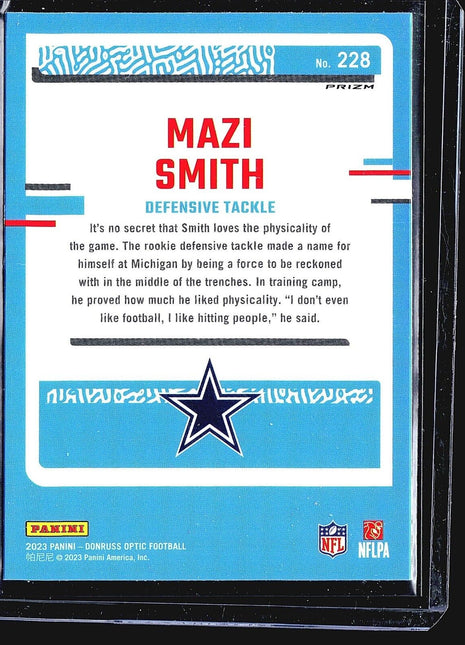 2023 Panini Donruss Optic Pink Rated Rookie #228 Mazi Smith (RC)
