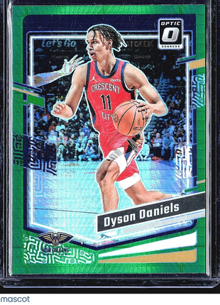 2023-24 Panini Donruss Optic Green Pulsar #186 Dyson Daniels