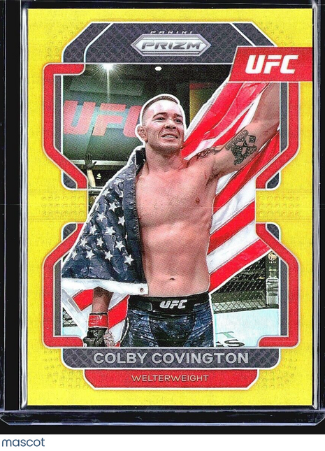 2022 Panini Prizm UFC Gold #121 Colby Covington /10