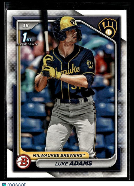 2024 BOWMAN 1ST PROSPECT BP-50 Luke Adams Milwaukee Brewers