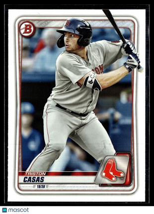 2020 BOWMAN TRISTON CASAS RED SOX