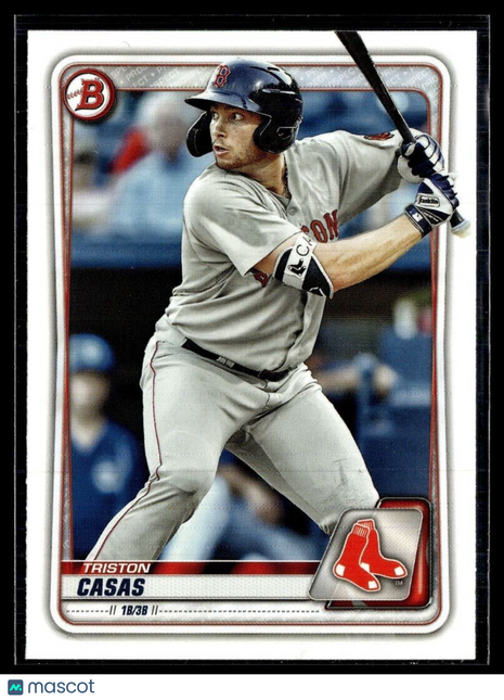 2020 BOWMAN TRISTON CASAS RED SOX